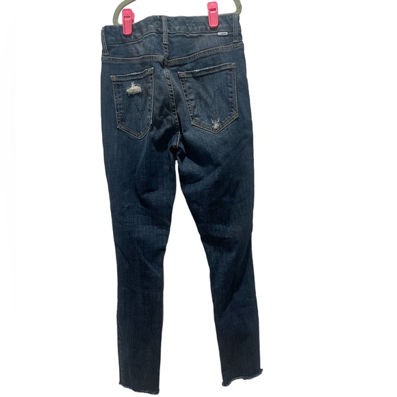 MOTHER High Waisted Looker Ankle Fray - Wicked Wildflower - Picture 15 of 15